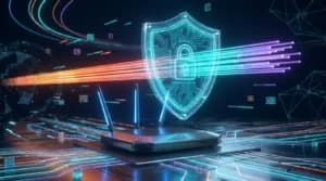Digital security shield representing VPN protection for private IPTV streaming