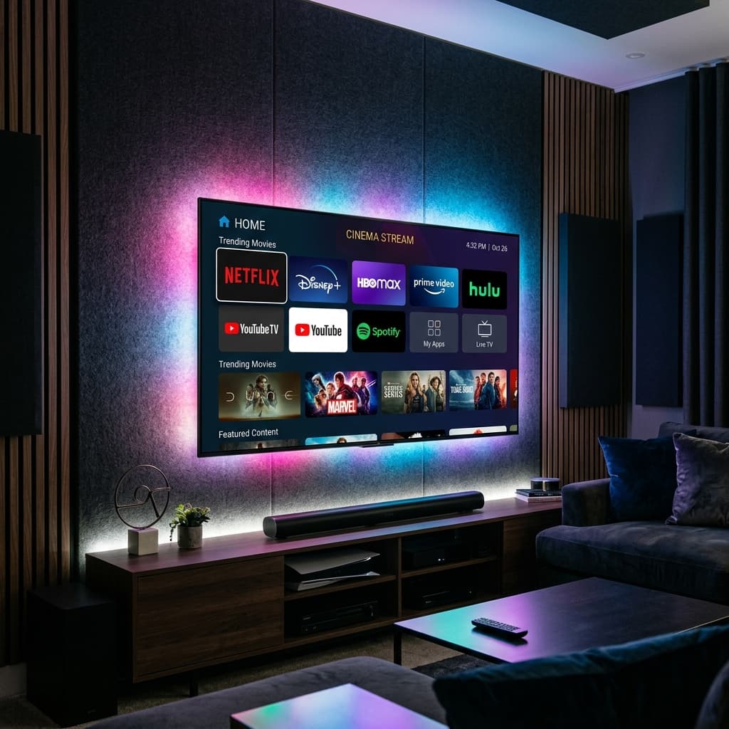 Instructies en advies over het direct instellen van IPTV op een moderne Smart TV, zonder externe kastjes.