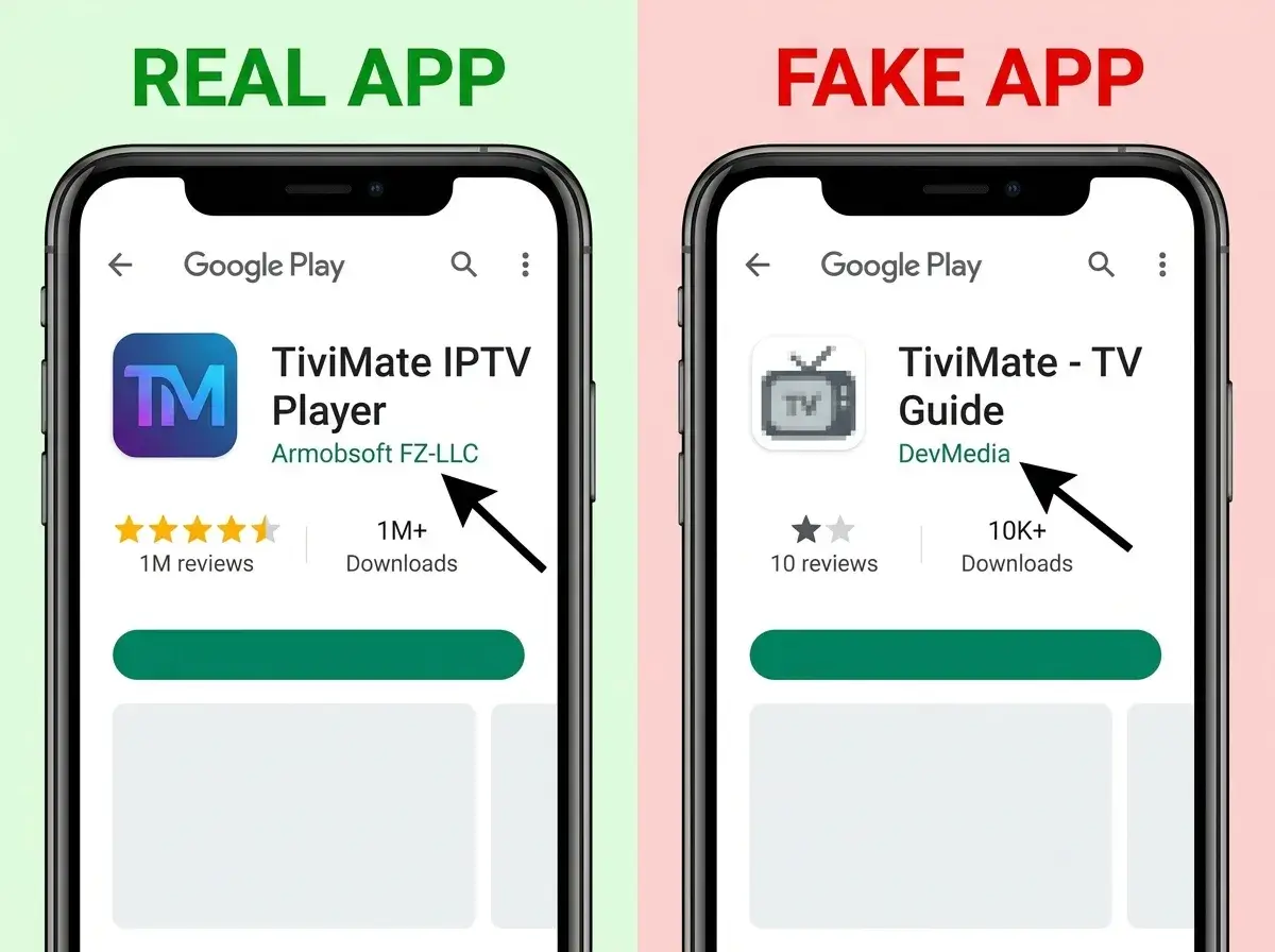Diagram explaining how TiviMate connects users to high speed streaming servers